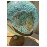 Mid Century Topographical Raised Surface World Globe