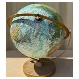 Mid Century Topographical Raised Surface World Globe