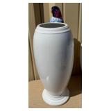 2 Large Vintage Italian Capodimonte / Ceramic Vases w/Birds