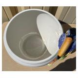 2 Large Vintage Italian Capodimonte / Ceramic Vases w/Birds