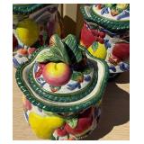 Large FITZ & FLOYD Fruit Jars