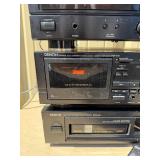 Nice Working DENON Stereo Receiver Cassette Deck & CD Player w/Remotes