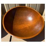 3 Large Vintage Mid Century Wood Bowls