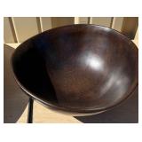 3 Large Vintage Mid Century Wood Bowls