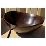 3 Large Vintage Mid Century Wood Bowls