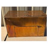 Large Antique Hinged Copper Box