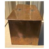 Large Antique Hinged Copper Box