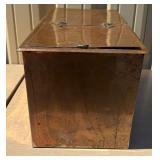 Large Antique Hinged Copper Box