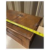 Large Antique Hinged Copper Box