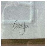 Framed Signed Embossed Bird / Crane Artwork