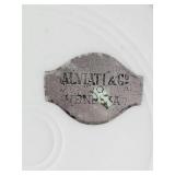 Gorgeous Antique SALVIATI Gold Decorated Plate & Goblet