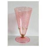 Mid Century Italian Gilberto Arrivabene Pink Glass or Small Vase