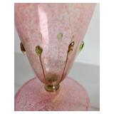 Mid Century Italian Gilberto Arrivabene Pink Glass or Small Vase