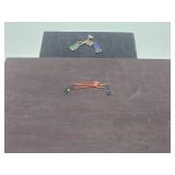 2 Vintage Inlaid India Wood Artworks