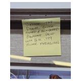 Framed Signed Numbered Daniel Smith Pheasant Print w/ 1/2"oz .999 Pure Silver Coin