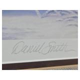 Framed Signed Numbered Daniel Smith Pheasant Print w/ 1/2"oz .999 Pure Silver Coin