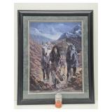 Framed Signed Numbered Native American Print - Penny Anne Cross - "The Bounty Hunter"