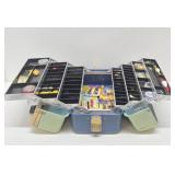 Nice Large Fishing Tackle Box w/Lures & Supplies