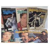 Large Lot of Vintage ROLLING STONE Magazines