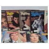 Large Lot of Vintage ROLLING STONE Magazines