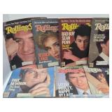 Large Lot of Vintage ROLLING STONE Magazines