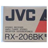Excellent Working Vintage JVC Model RX-206BK Stereo Synthesizer Receiver w/Box