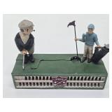 Working Antique Style Cast Iron Coin Bank