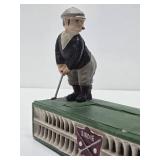 Working Antique Style Cast Iron Coin Bank