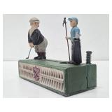 Working Antique Style Cast Iron Coin Bank