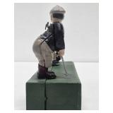 Working Antique Style Cast Iron Coin Bank