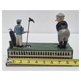 Working Antique Style Cast Iron Coin Bank