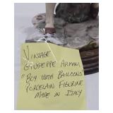 Signed Giuseppe Armani Sculpture - "Boy with Balloons" - Made in Italy