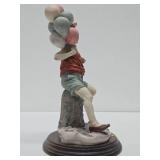 Signed Giuseppe Armani Sculpture - "Boy with Balloons" - Made in Italy