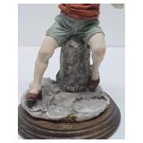 Signed Giuseppe Armani Sculpture - "Boy with Balloons" - Made in Italy