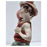 Signed Giuseppe Armani Sculpture - "Boy with Balloons" - Made in Italy