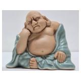 Vintage Porcelain Buddha & Old Wiseman Figurines