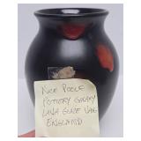 Vintage Poole Pottery Galaxy Vase w/Lava Glaze - 8"