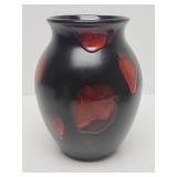 Vintage Poole Pottery Galaxy Vase w/Lava Glaze - 8"