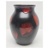 Vintage Poole Pottery Galaxy Vase w/Lava Glaze - 8"