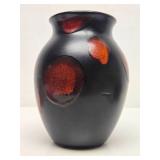 Vintage Poole Pottery Galaxy Vase w/Lava Glaze - 8"