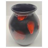 Vintage Poole Pottery Galaxy Vase w/Lava Glaze - 8"