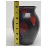 Vintage Poole Pottery Galaxy Vase w/Lava Glaze - 8"
