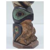16" Vintage Alaskan Made Carved Wood Totem