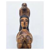 16" Vintage Alaskan Made Carved Wood Totem