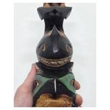 16" Vintage Alaskan Made Carved Wood Totem
