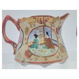 Vintage Japanese Hand painted Kutani Cream & Sugar Bowl