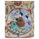 Vintage Japanese Hand painted Kutani Cream & Sugar Bowl