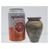 Small Genuine Picasso Jasper Stone Vase - 3.75"
