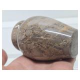 Small Genuine Picasso Jasper Stone Vase - 3.75"