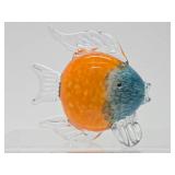Small Art Glass Murano Style Fish & Bird